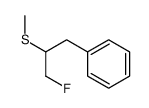 Benzene, [3-fluoro-2-(methylthio)propyl]- 结构式