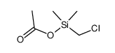 Silanol, 1-(chloromethyl)-1,1-dimethyl-, 1-acetate 结构式
