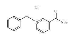 1-苄基-3-氨基甲酰吡啶鎓氯化物 结构式
