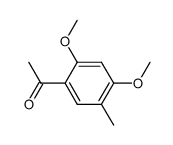 1-(2,4-二甲氧基-5-甲基苯基)乙酮 结构式