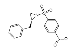 Aziridine, 1-[(4-nitrophenyl)sulfonyl]-2-(phenylmethyl)-, (2S)- 结构式