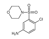 4-氯-3-(吗啉-4-磺酰基)-苯胺 结构式