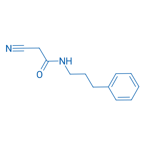 2-氰基-N-(3-苯基丙基)乙酰胺 结构式