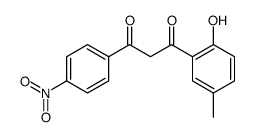 1-(2-羟基-5-甲基苯基)-3-(4-硝基苯基)-1,3-丙二酮 结构式
