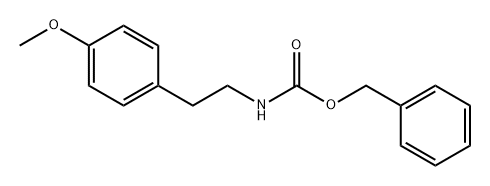 N-[2-(4-甲氧基苯基)乙基]氨基甲酸苄酯 结构式