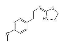 (4,5-二氢-2-噻唑)-[2-(4-甲氧基苯基)-乙基]-胺 结构式