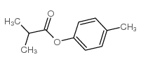 2-甲基丙酸4-甲基苯酯 结构式