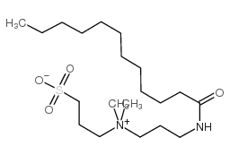 N-(3-COCOAMIDOPROPYL)-N,N-DIMETHYL-N-(3-SULFOPROPYL)AMMONIUM BETAINE 结构式