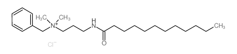 benzyldimethyl[3-[(1-oxododecyl)amino]propyl]ammonium chloride 结构式