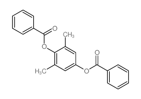 2,6-二甲基-1,4-苯二酚二苯甲酸酯 结构式