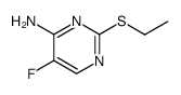 4-Pyrimidinamine, 2-(ethylthio)-5-fluoro- 结构式