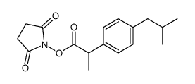 2,5-吡咯烷二酮,1-[2-[4-(2-甲基丙基)苯基]-1-氧代丙氧基]- 结构式