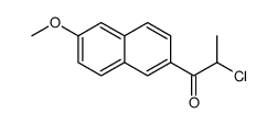 2-氯-1-(6-甲氧基-2-萘基)-1-丙酮 结构式