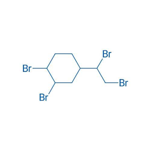 1,2-二溴-4-(1,2-二溴乙基)环己烷 结构式