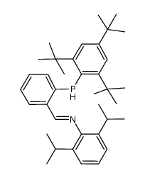 2,6-二异丙基-N-(2-((2,4,6-三叔丁基苯基)膦基)苯亚甲基)苯胺 结构式