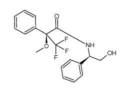 (αS)-N-[(1R)-2-Hydroxy-1-phenylethyl]-α-methoxy-α-(trifluoromethyl)benzeneacetamide 结构式
