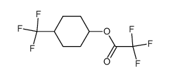 2,2,2-三氟乙酸-4-(三氟甲基)环己酯 结构式