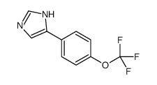 4-(4-三氟甲氧基苯基)咪唑 结构式