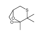 4,4,5-Trimethyl-6,8-dioxa-3-thiabicyclo[3.2.1]octane 结构式