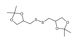1,3-Dioxolane, 4,4'-[dithiobis(methylene)]bis[2,2-dimethyl- (9CI) 结构式