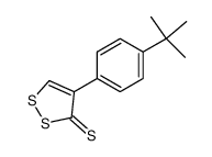 3H-1,2-Dithiole-3-thione, 4-[4-(1,1-dimethylethyl)phenyl]- 结构式