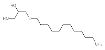 3-dodecylthiopropane-1,2-diol 结构式