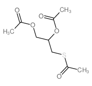 Ethanethioic acid, S-[2,3-bis(acetyloxy)propyl] ester 结构式