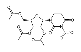 3-硝基尿苷-2',3',5'-三乙酸酯 结构式