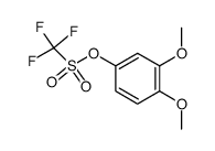 3,4-二甲氧基苯基三氟甲磺酸酯 结构式