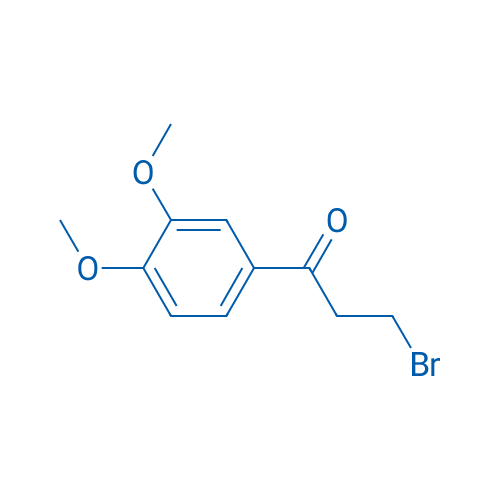 3-溴-1-(3,4-二甲氧基苯基)丙-1-酮 结构式