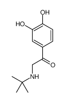 1-(3,4-二羟基苯基)-2-[(叔丁基)氨基]乙酮 结构式