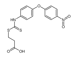 Propanoic acid, 3-[[[[4-(4-nitrophenoxy)phenyl]amino]thioxomethyl]thio]- 结构式