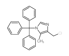 4-(氯甲基)-5-甲基-1-(三苯基甲基)-1H-咪唑 结构式