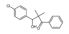 3-(4-氯苯基)-3-羟基-2,2-二甲基-1-苯基-1-丙酮 结构式