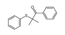 1-Propanone, 2-methyl-1-phenyl-2-(phenylthio)- 结构式