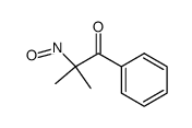 2-甲基-2-亚硝基-1-苯基-1-丙酮 结构式