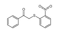 2-(2-NITROPHENYLTHIO)ACETOPHENONE 结构式