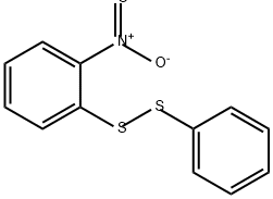 2-硝基苯基苯基二硫化物 结构式