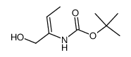 Carbamic acid, [(1Z)-1-(hydroxymethyl)-1-propenyl]-, 1,1-dimethylethyl ester 结构式