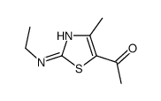 1-[2-(乙氨基)-4-甲基-5-噻唑基]乙酮 结构式