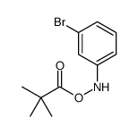 Propanoic acid, 2,2-dimethyl-, (3-bromophenyl)azanyl ester 结构式