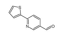 6-(噻吩-2-基)烟醛 结构式
