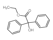1,1-二苯基-1-羟基乙酸乙酯 结构式