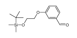 Benzaldehyde, 3-[2-[[(1,1-dimethylethyl)dimethylsilyl]oxy]ethoxy]- 结构式