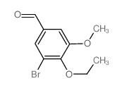 3-溴-4-乙氧基-5-甲氧基苯甲醛 结构式
