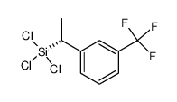 Benzene, 1-[(1R)-1-(trichlorosilyl)ethyl]-3-(trifluoromethyl)- 结构式