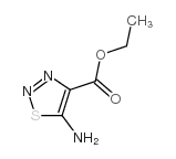 5-氨基-1,2,3-噻重氮-4-羧酸乙酯 结构式