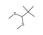 2,2-二甲基-1,1-双(甲硫基)丙烷 结构式