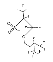 2-Propanesulfonyl fluoride, 1,1,1,2,3,3-hexafluoro-3-[3,4,4,4-tetrafluoro-3-(trifluoromethyl)butoxy]- 结构式