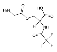 L-Serine, N-(trifluoroacetyl)-, ester with glycine (9CI) 结构式